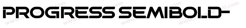 Progress SemiBold字体转换
